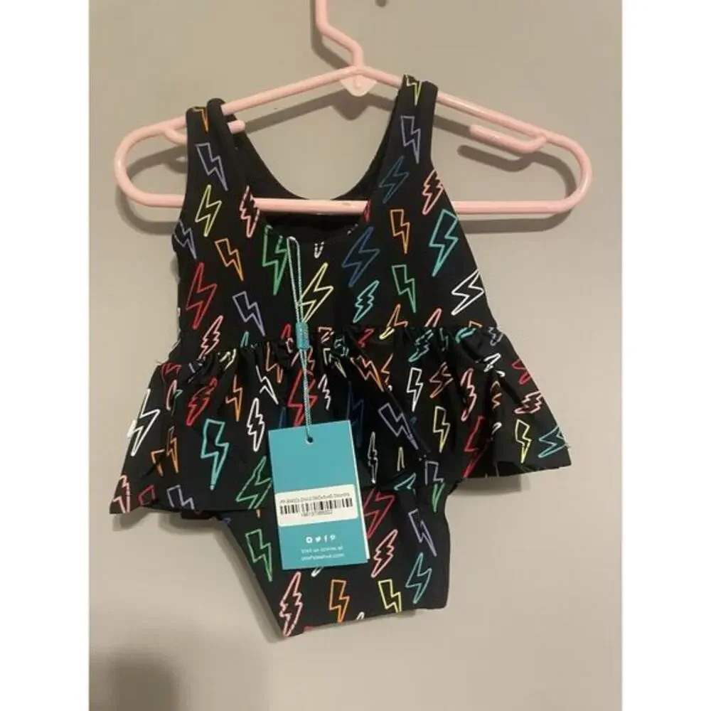 New Posh Peanut Baby Girl's One-Piece Zack Swimsuit‎ Size 0-3 Months - Picture 5 of 6